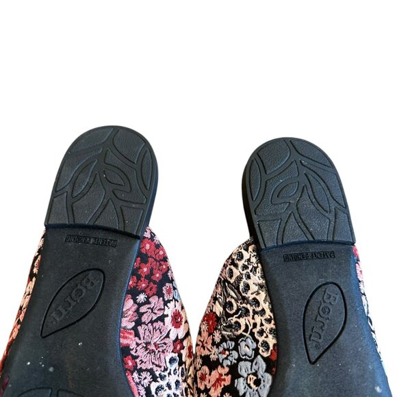 Born Ingah Backless Slides Mules Flats Tapestry Floral Comfort Size 10 Women's - Picture 7 of 10